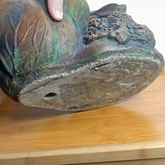 Rustic Brown Rabbit Planter - Picture 10 of 13